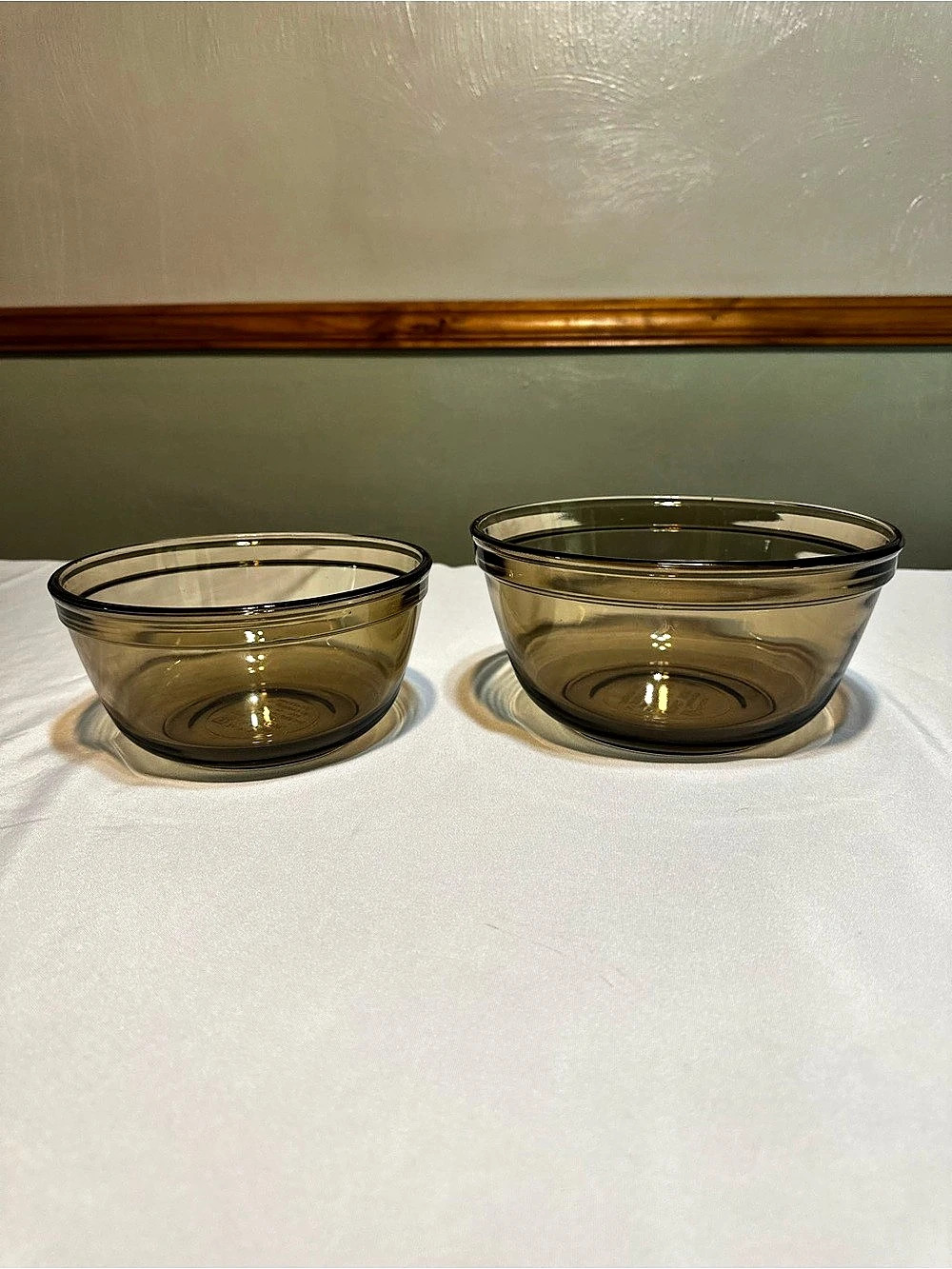 Anchor Hocking Ovenware Mixing Bowl Brown Glass Mixing Bowls set of 2